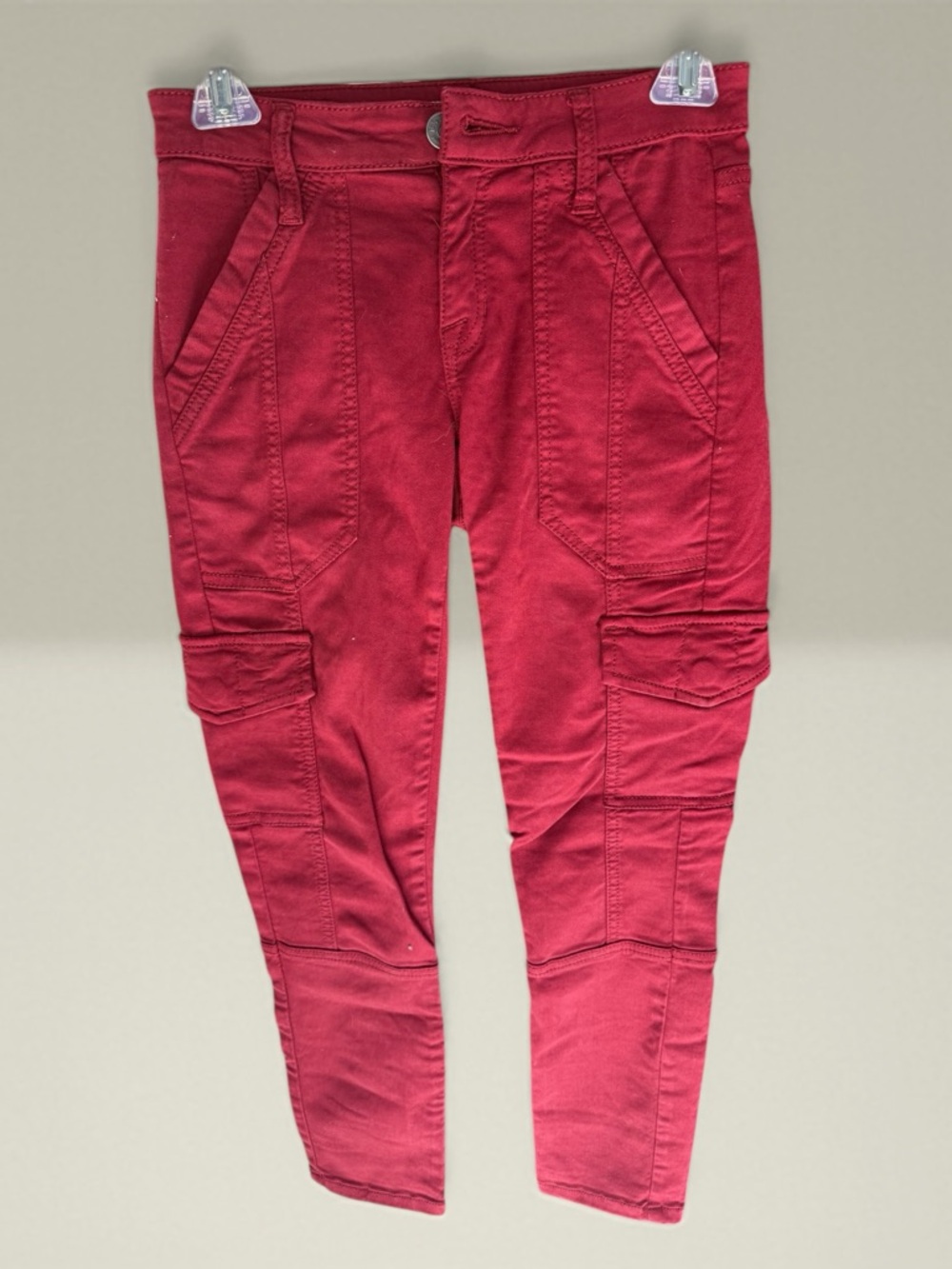 Joie Red Skinny Cargo Pants (24)